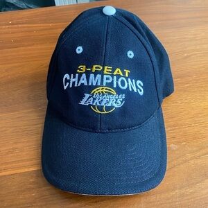 Los Angeles Lakers 3 Peat Champions NBA Hat